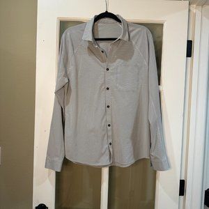 Men's LULULEMON Commission Long Sleeve Shirt - medium